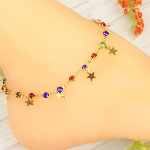 "Handmade Anklet – Elegant & Delicate Jewelry for Women | UNVRC1211 - Picture 1 of 10